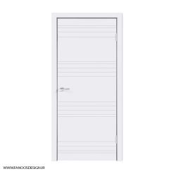 درب اتاق خواب طوسی استیل خور کد 30136