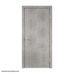 درب اتاق خواب طوسی استیل خور کد 30136