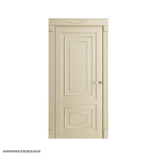 درب اتاق خواب کلاسیک با رنگ پوششی سه قاب برجسته کد 31024 - Image 3