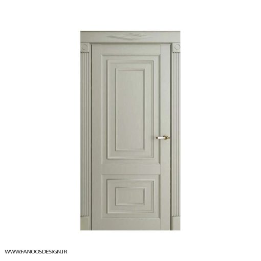 درب اتاق خواب کلاسیک با رنگ پوششی سه قاب برجسته کد 31024 - Image 4