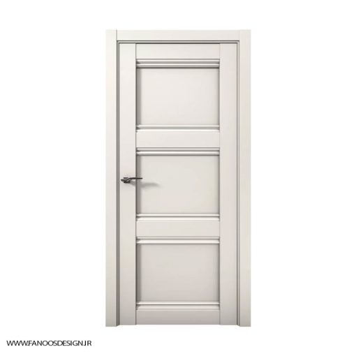 در چوبی اتاق خواب لوکس سه قاب کف تراش کد 30158