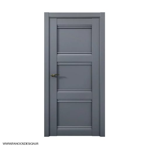 در چوبی اتاق خواب لوکس سه قاب کف تراش کد 30158