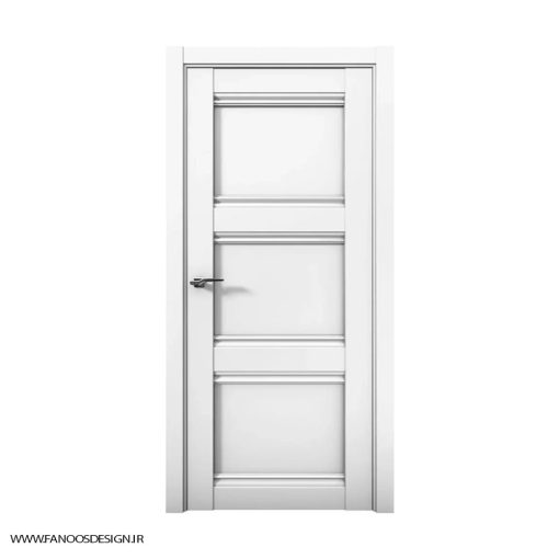 در چوبی اتاق خواب لوکس سه قاب کف تراش کد 30158