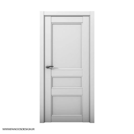 درب چوبی اتاق خواب لوکس سه قاب کف تراش کد 30157