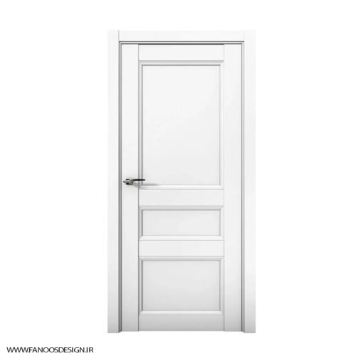 درب چوبی اتاق خواب لوکس سه قاب کف تراش کد 30157
