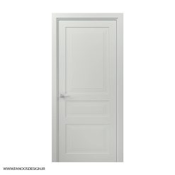 درب اتاق خواب نئوکلاسیک MDF با رنگ پوششی سه قاب کد 30995