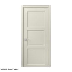 درب اتاق خواب کلاسیک چوبی MDF با رنگ پوششی سه قاب کد 30993