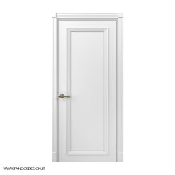 درب اتاق خواب جدید با رنگ پوششی تک قاب برجسته کد 31020