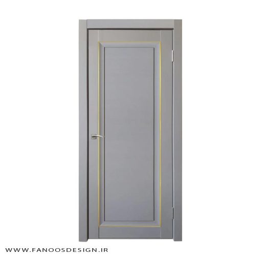 درب اتاق خواب تمام چوب تک قاب کد 31010