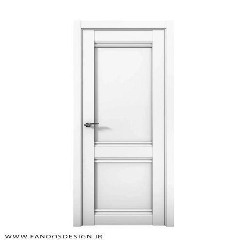درب اتاق خواب چوبی دو قاب کد 31008