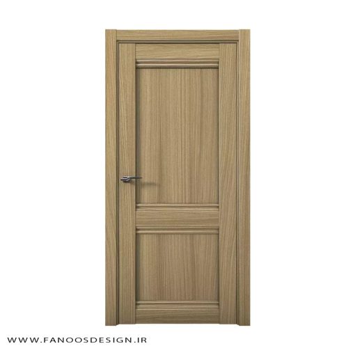 درب اتاق خواب چوبی دو قاب کد 31008