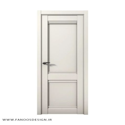 درب اتاق خواب چوبی دو قاب کد 31008