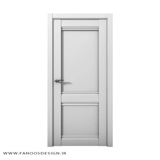 درب اتاق خواب چوبی دو قاب کد 31008