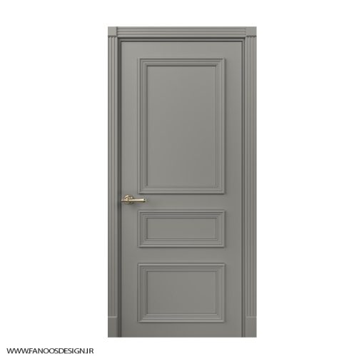 درب اتاقی نئوکلاسیک با رنگ پوششی سه قاب برجسته کد 31022