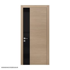 درب اتاق اداری روکش راش با رنگ پلی اورتان کد 30970