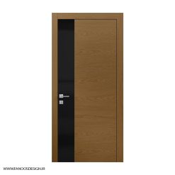 درب اتاق اداری روکش راش با رنگ پلی اورتان کد 30970