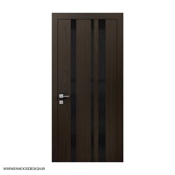 درب اتاق اداری روکش طبیعی با رنگ پلی اورتان کد 30969