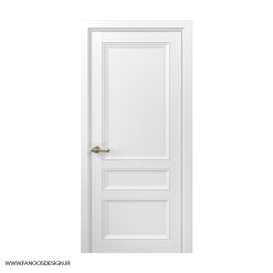 درب اتاق کلاسیک سه قاب کف تراش با رنگ پلی اورتان کد 30963