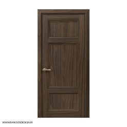 درب اتاق خواب کلاسیک سه قاب کف تراش با رنگ پلی اورتان کد 30962