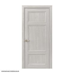 درب اتاق خواب کلاسیک سه قاب کف تراش با رنگ پلی اورتان کد 30962
