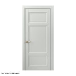 درب اتاق خواب کلاسیک سه قاب کف تراش با رنگ پلی اورتان کد 30962