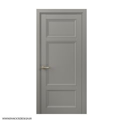 درب اتاق خواب کلاسیک سه قاب کف تراش با رنگ پلی اورتان کد 30962