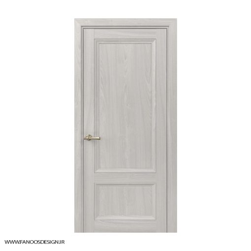درب اتاق خواب کلاسیک دو قاب کف تراش با رنگ پلی اورتان کد 30961