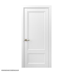 درب اتاق خواب کلاسیک دو قاب کف تراش با رنگ پلی اورتان کد 30961