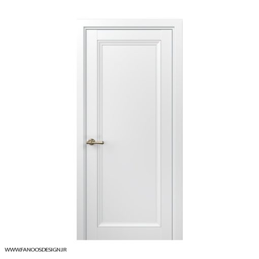 درب اتاق خواب کلاسیک تک قاب کف تراش با رنگ پلی اورتان کد 30960