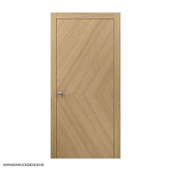 درب اتاق روکش بلوط جناقی کانادایی با رنگ پلی اورتان کد 30979