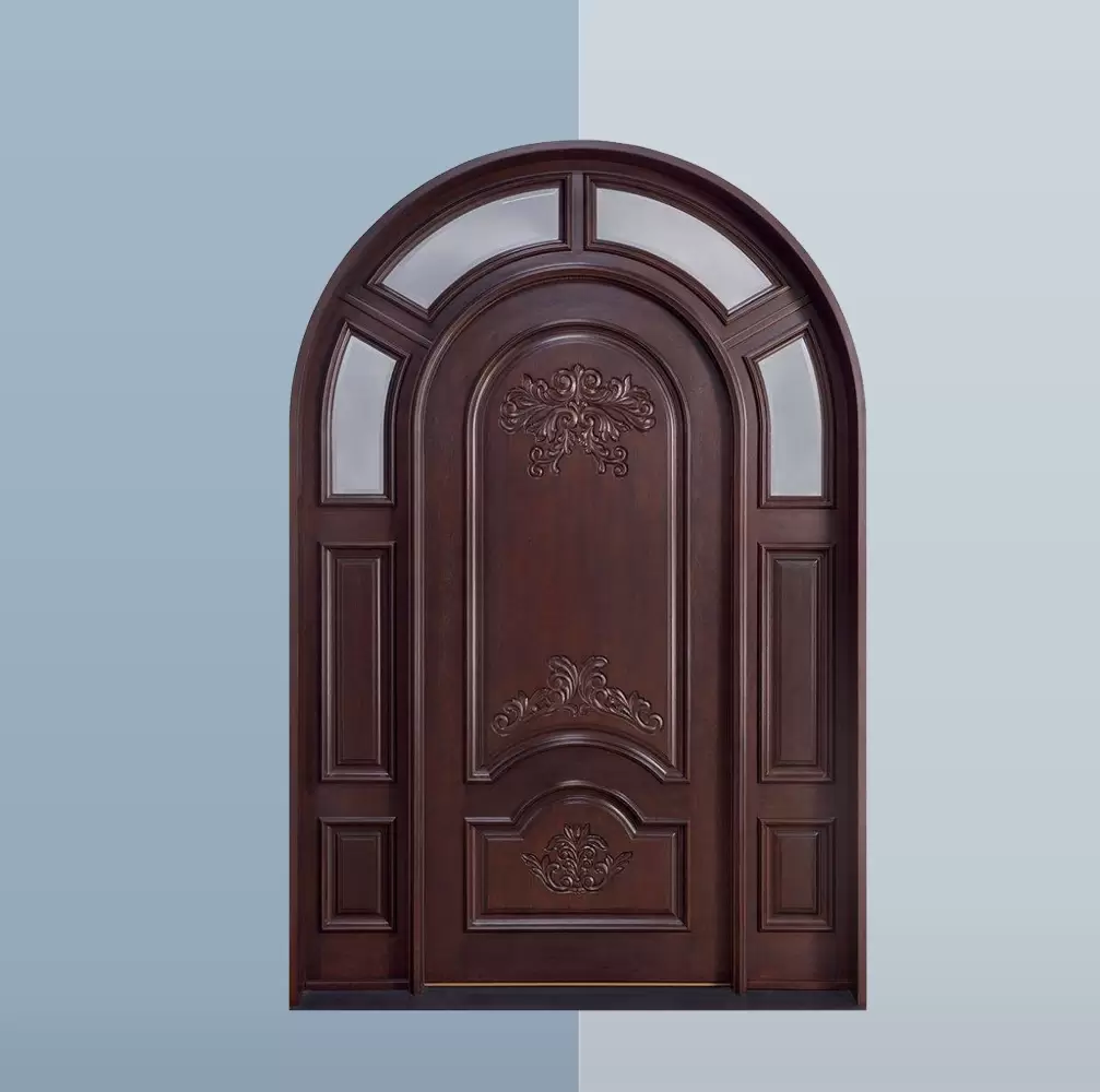 معرفی درب خانه چوبی 4 درب تمام چوب لابی