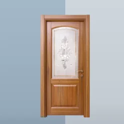 درب چوبی شیشه خور