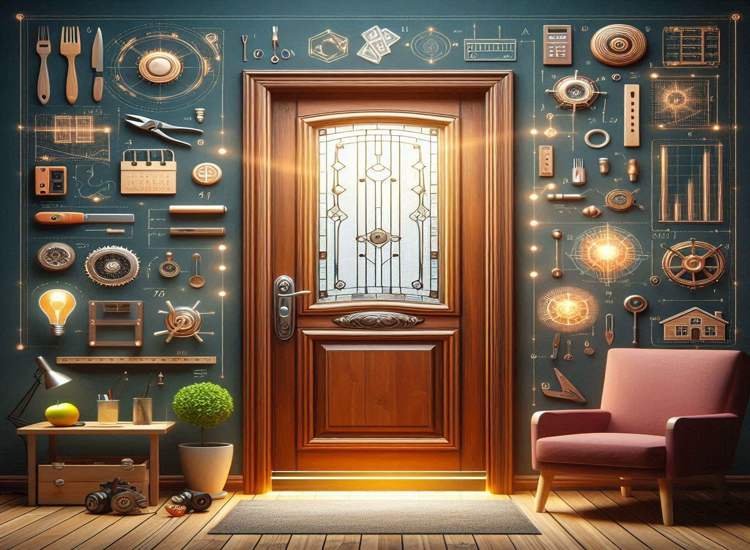 راهنمای کامل انتخاب درب ورودی، از چوبی تا ضد سرقت فانوس دیزاین