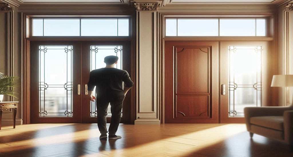 انتخاب درب تمام چوب یا شیشه ای؟ از فانوس دیزاین