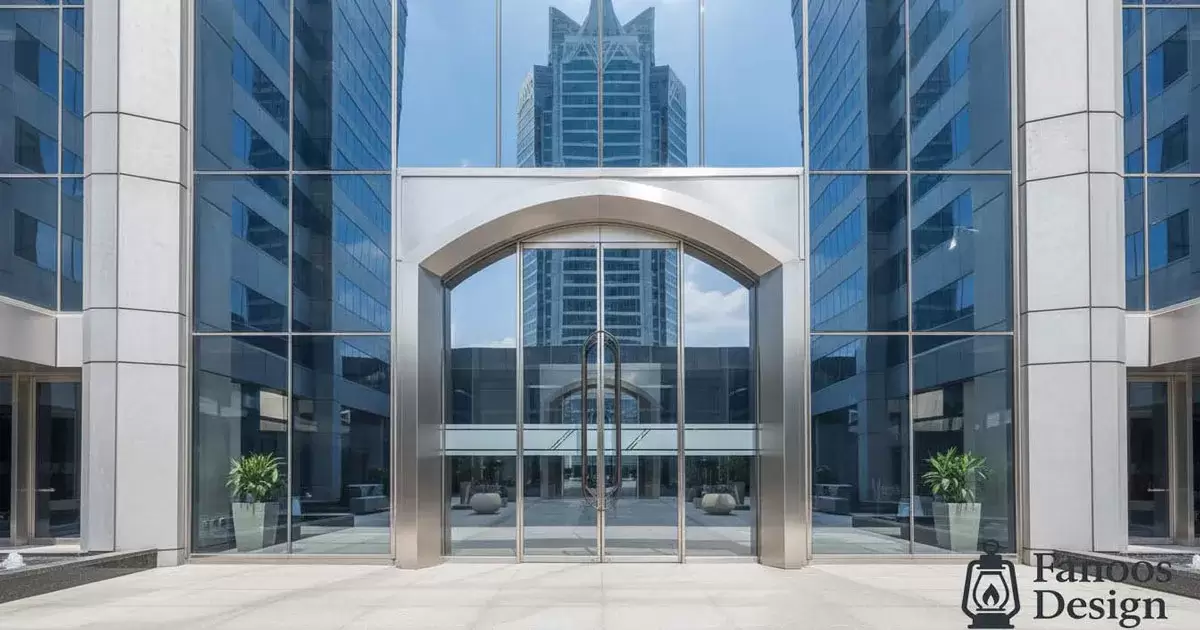 راهنمای طراحی و نصب درب لابی هماهنگ با نمای ساختمان