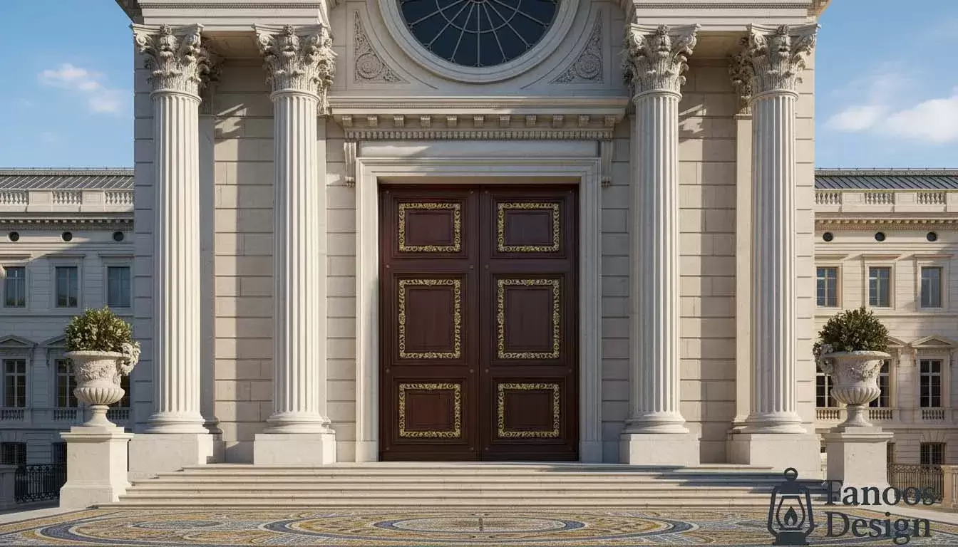 Guide to designing and installing a lobby door that matches the building facade 4 1 | فانوس دیزاین تولید کننده انواع درب اتاق ، ضد سرقت، درب ورودی و ضد آل