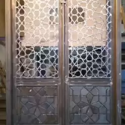 درب مسجدی فلزی گره چینی - کد 30216