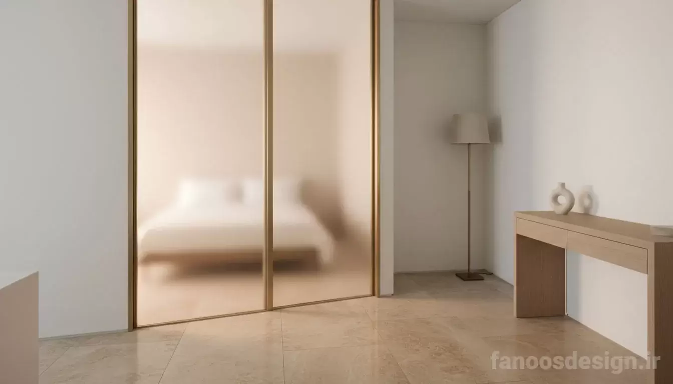 راهنمای انتخاب درب اتاق خواب برای خانههای کوچک و مدرن 11 A guide to choosing bedroom doors for small modern homes 3 | فانوس دیزاین تولید کننده انواع درب اتاق ، ضد سرقت، درب ورودی و ضد آل
