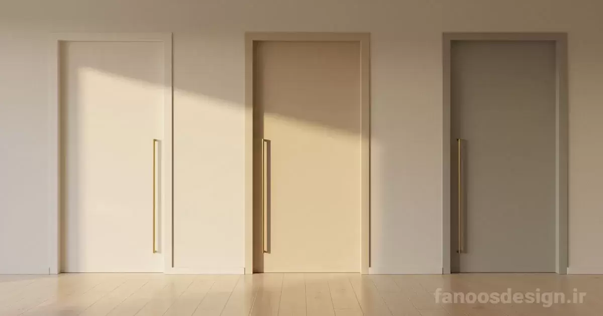 راهنمای انتخاب درب اتاق خواب برای خانههای کوچک و مدرن 1 A guide to choosing bedroom doors for small modern homes. 2jpg | فانوس دیزاین تولید کننده انواع درب اتاق ، ضد سرقت، درب ورودی و ضد آل