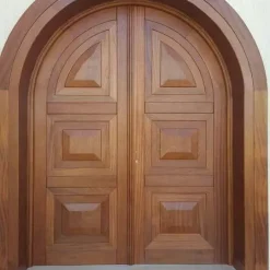 درب چوبی دو لنگه قوسدار مدل آتریوم با منبتکاری هندسی کد 30374 3 درب چوبی دو لنگه قوسدار مدل آتریوم با منبتکاری هندسی