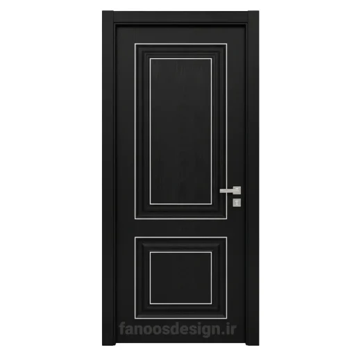 Black wooden door 7 | فانوس دیزاین تولید کننده انواع درب اتاق ، ضد سرقت، درب ورودی و ضد آل
