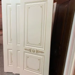 Classic MDF door with gold inlay design 8 | فانوس دیزاین تولید کننده انواع درب اتاق ، ضد سرقت، درب ورودی و ضد آل