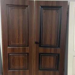 درب MDF کلاسیک قهوهای تیره با قاب مشکی کد 30652 3 درب MDF کلاسیک قهوهای تیره با قاب مشکی کد 30652