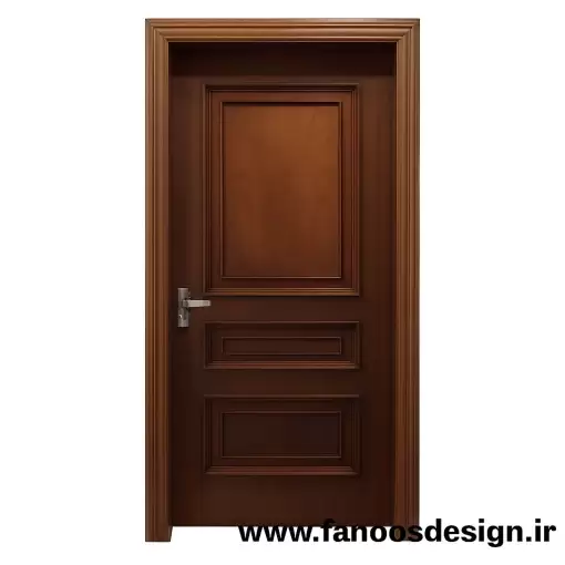 Classic brown wooden door