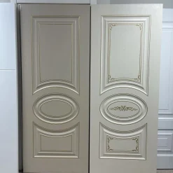 درب کلاسیک کرم با قاب بیضی و حاشیه طلایی (MDF رنگ پلییورتان) کد 30625 7 درب کلاسیک کرم با قاب بیضی و حاشیه طلایی (MDF رنگ پلییورتان) کد 30581