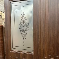 درب MDF روکش چوبی مدل کلاسیک دو قاب