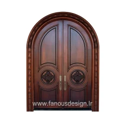 درب ورودی دو لنگه کلاسیک مدل آرک‌کارو