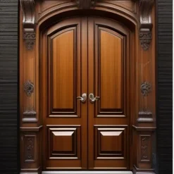 درب چوبی دو لنگه کلاسیک با قاب منبتکاری مدل آریانا کد 30386 3 درب چوبی دو لنگه کلاسیک با قاب منبتکاری مدل آریانا
