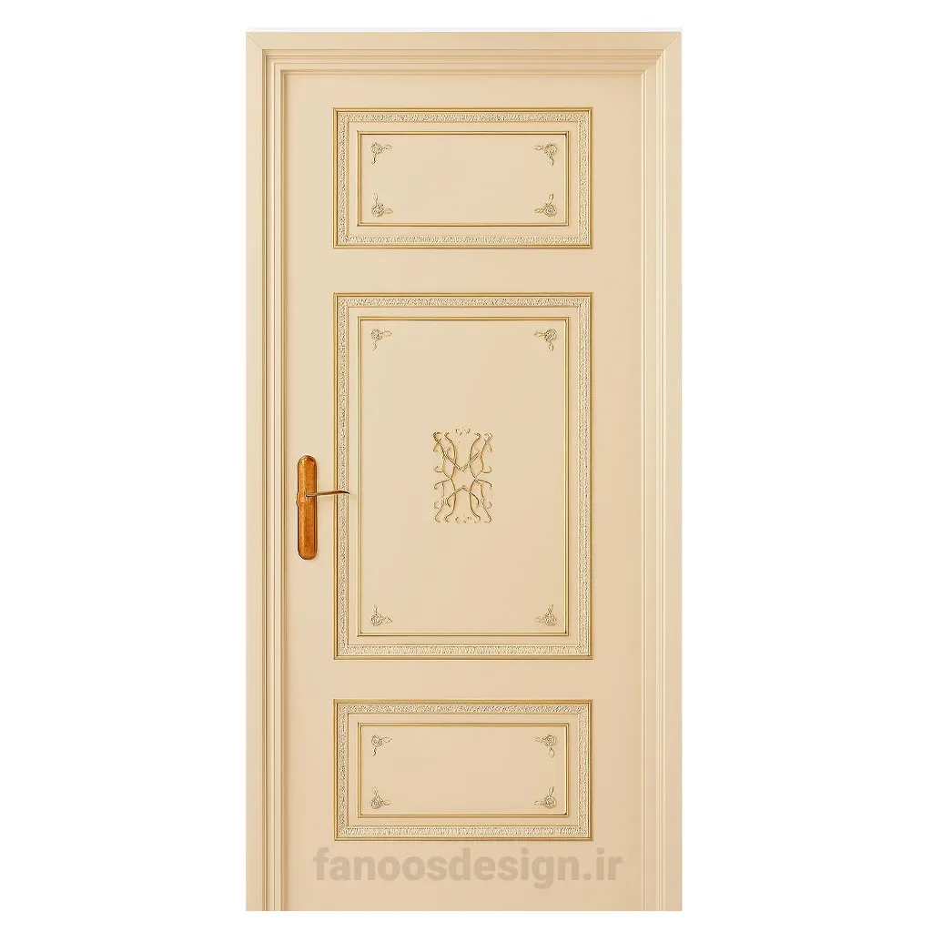درب کلاسیک کرم طلایی کد 30725 1 درب کلاسیک کرم طلایی