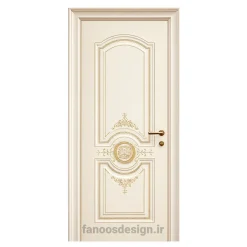 درب کلاسیک طلایی طرح هلالی کد 30712